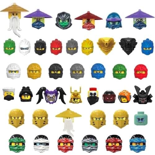 Ninja Figures Japan Ronin Building Blocks Golden Ninjaed Anime Movie Characters Action Figurine Samurai Sword Model Kids Toys