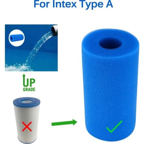 Swimming Pool 10cmx20cm Foam Filter Sponge Reusable for Intex Type A Washable Biofoam Cleaner Filter Foam Sponges Tools