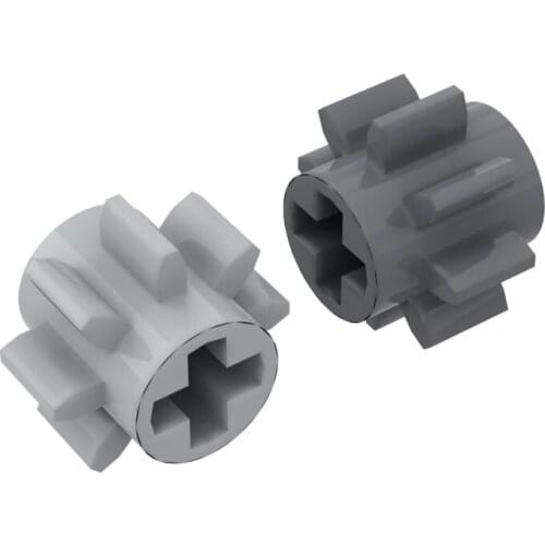 10PCS Building Blocks 3647 8 Tooth Gear Outer Diameter 10.0 High-Tech Bricks Assembles Particles DIY Parts Toy For Children Gift