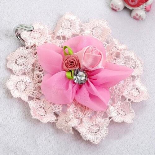 Lace Fabric Bow Hanging Hook Creative Korean Romantic Pearl Hooks Bathroom Super Strong Hook