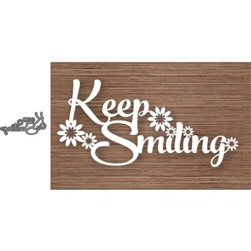 Metal Cutting Dies SMILING Stencil Template For DIY Scrapbooking Embossing Paper Cards Album Making Decorative Craft Dies Cut