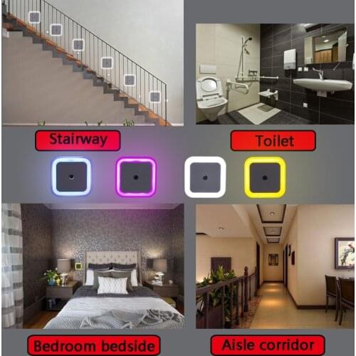 High Quality Sleep Light Night Lights Bed Lamp LED Light Induction Sensor Control Bedroom LED night lamp Bedroom EU/US light