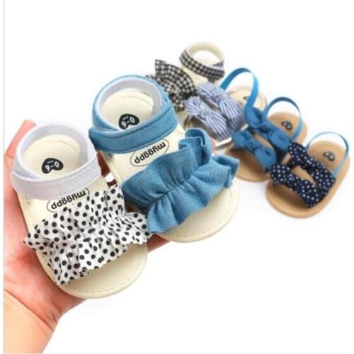 New Baby Summer Shoes Newborn Infant Soft Crib Shoes Toddlers Anti-slip Walking Shoes Baby Girls Princess Shoes