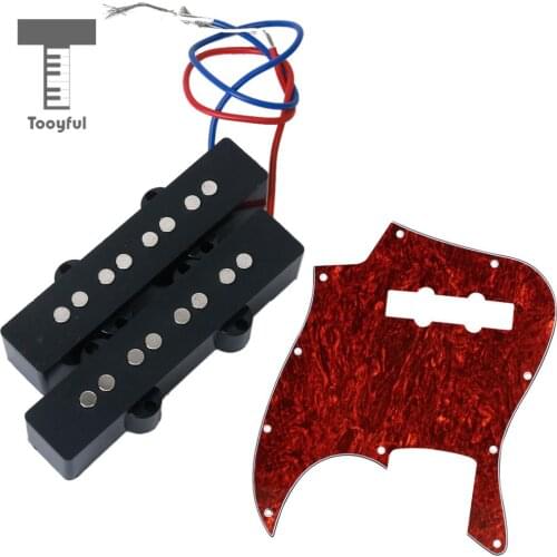 Open Style Humbucker Pickups + 3 Ply Pickguard For Jazz Bass Guitar Parts