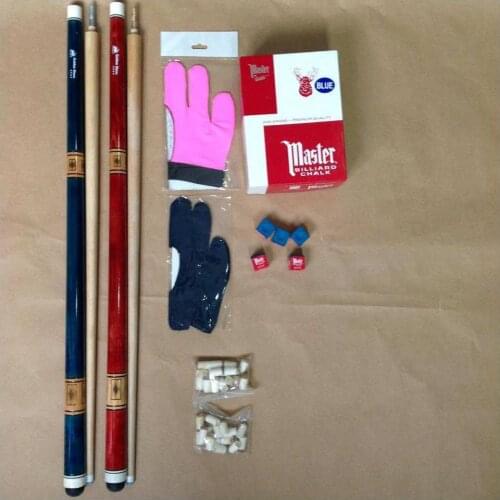 SERESSTORE Super Star Pool Hall Cue + Glove + Chalk + Tip