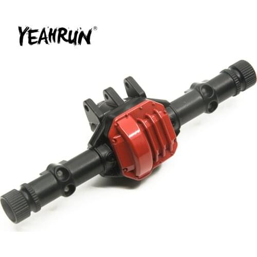YEAHRUN Aluminum Alloy Front Rear Axle Universal Housing Case for 1/10 RC Axial SCX10 90046 90047 Car Models