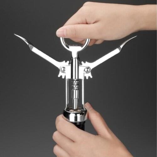 Metal Wine Corkscrew Multifunction Beer Bottle Handle Opener Corkscrews Essential Tools for Bars Kitchen Gadgets Accessories