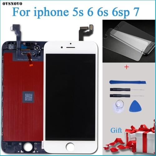 White Black for iPhone 6s 7 6sp with 3D Force Touch Screen Digitizer Assembly No Dead Pixel lcd Display for 5s 6 free Shipping