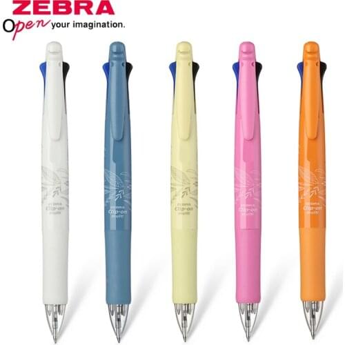 1pcs Japanese ZEBRA Spot Limited 5 Function Pen Ballpoint Pen B4SA1 Tropical Plant/stripe/geometric Style for Students
