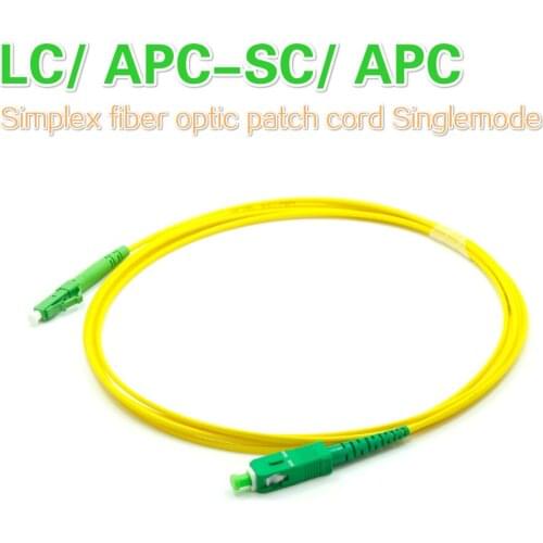 10PCS/bag LC/ APC-SC/ APC Simplex fiber optic patch cord SC - LC Singlemode 9/125