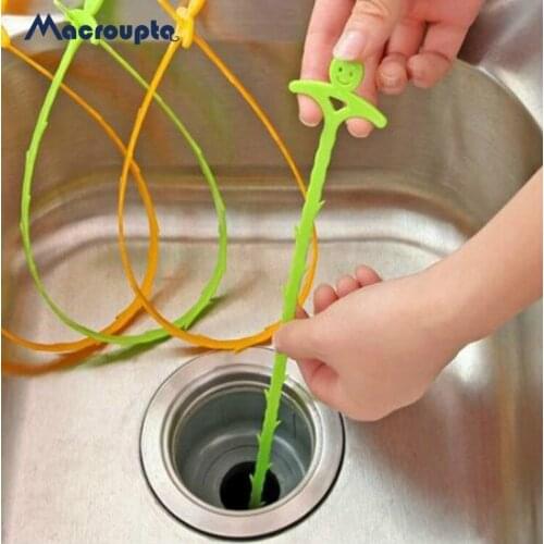 2Pcs Bathroom Hair Sewer Dredge Device Filter Drain Cleaners Outlet Kitchen Sink Strainer Anti Clogging Floor Wig Removal Tools