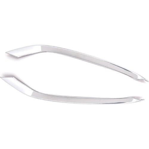 2 Pcs Chrome Car Front Fog Light Lamp Cover Trim E7CA