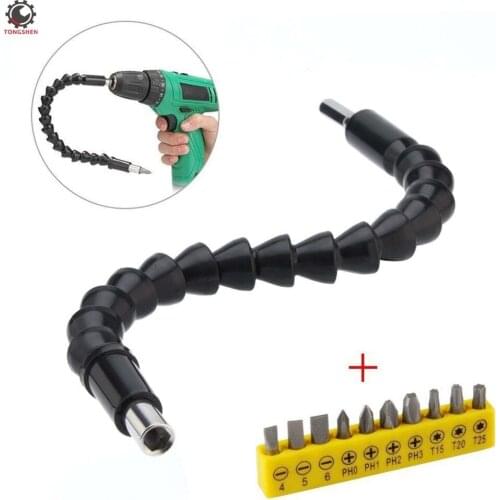 295mm Flexible Hex Shaft Drill Bit Extension Screwdriver Impact Magnetic Bit Holder Drill Socket Flex Adapter Drive Flex Adapter