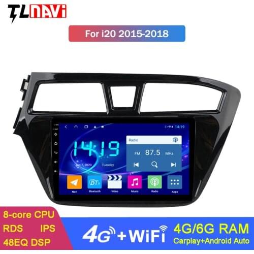 9 INCH IPS 4G+64G Android 9.0 CAR gps Navigation Radio For Hyundai i20 2015-2018 Car DVD Player
