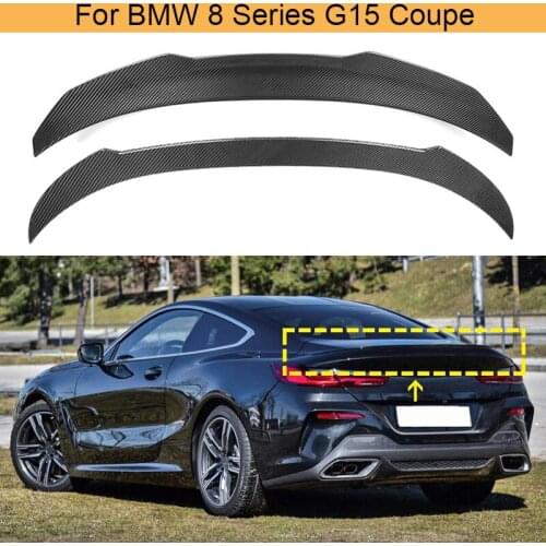 Car Rear Trunk Spoiler Wing for BMW 8 Series G15 Coupe 2 Door 2019 2020 Rear Tail Trunk Boot Lip Wing Spoiler Carbon Fiber