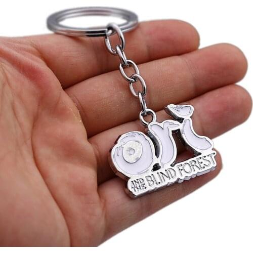 2018 Games Ori and the Blind Forest Pendant Cool Jewelry Alloy Keychain Charms Keyring Gift Men Women