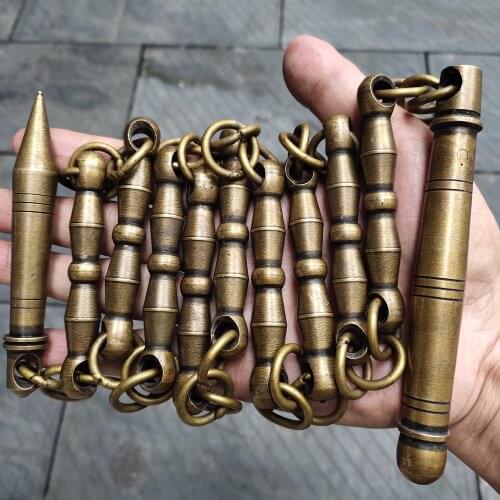 Pure copper jiujiebian, Solid Unicorn whip, Fitness whip