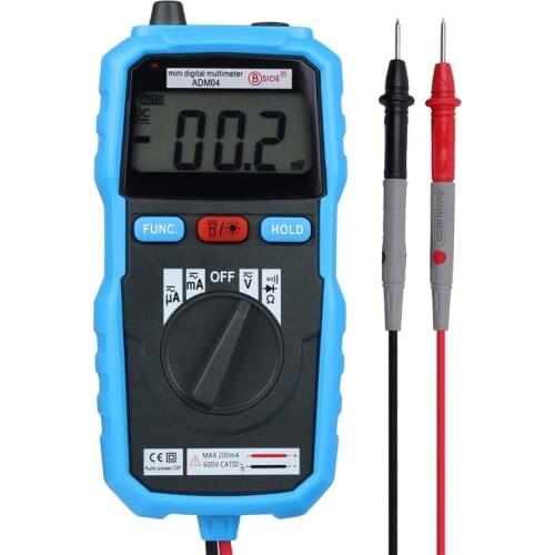 BSIDE ADM04 Mini Digital Multimeter Voltage Current Meter Diode Tester