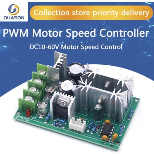 DC10-60V DC 10-60V Motor Speed Control PWM Motor Speed Controller Switch 20A Current Voltage regulator High Power Drive Module