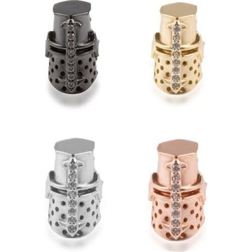 DIY Multi-color and Versatile Accessories Knight Helmet Necklace Earrings Bracelet Connector To Make Luxury Jewelry Accessories