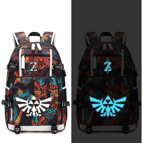 Game Wild Breath Backpack USB Port Rucksack Bag Snake Pattern Teenager Student School Bags travel Shoulder Laptop Bag