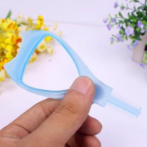 Comb Makeup Cosmetic Tools Eyelash Comb New 3 in 1 Mascara Eyelash Applicator Eye Lashes Guide Card