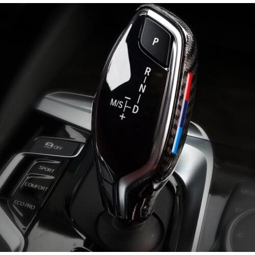 Car Interior Gear Shift Knob Lever Cover Trim M Performance For BMW 5 7 Series X3 X4 G30 G31 G01 G02 G32 6GT LHD Car Styling