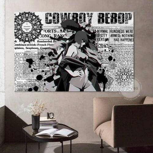 Canvas Anime Cowboy Bebop Pictures Home Decoration Paintings Poster HD Prints Wall Art Modular Living Room