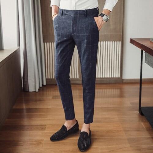 MAUCHLEY Men's Checked Trousers