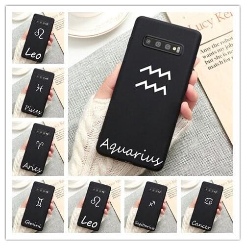Fashion new Zodiac phone Case Cover for Samsung Galaxy s20 Ultra s8 s9 s10 plus A50 A10 A20 A30 A70 A60 A51 A71 S