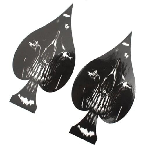 Motorcycle Stickers Universal Front Fork Skull Decals Graphic Stickers Moto For Harley Sportster Softail Dyna For Honda Suzuki