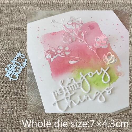 New Design Craft Metal Cutting Die cut dies enjoy the time things letters scrapbook Album Paper Card Craft Embossing die cuts