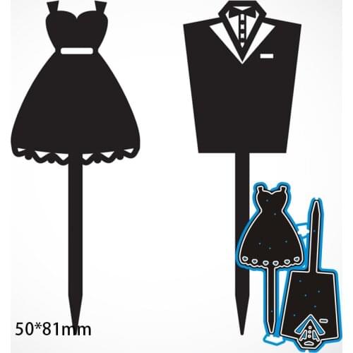 Clothing Arrangement Metal Cut Dies Stencils for Scrapbooking Stamp/Photo Album Decorative Embossing DIY Paper Cards