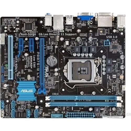 Original motherboard for P8B75-M LX LGA 1155 DDR3 for I3 I5 i7 cpu 16GB USB3.0 SATAIII B75 Desktop motherboard