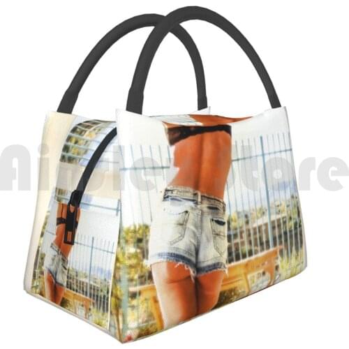 Portable Insulation Bag 0455 Sexy Hot Model Selena 1 One Person Adult American Girl Beauty Black And White Blonde