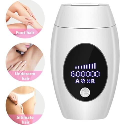 600000 Flash Professional Permanent Laser Epilator LCD Epilator for women IPL Hair Removal Machine Painless hair removal device