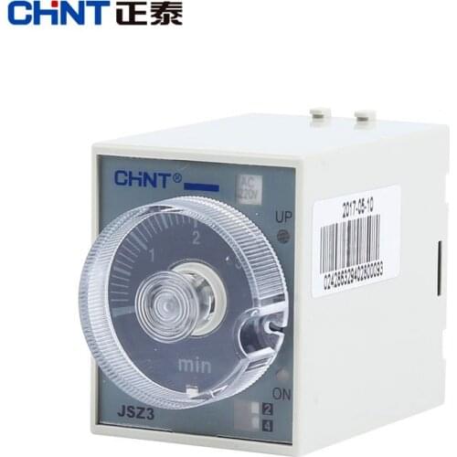 Relé de tiempo CHINT JSZ3 220V relé de sincronización de electricidad retardo de tiempo