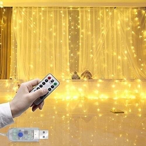 Christmas decoration LED Window Curtain String Light Wedding Party Home Garden Bedroom Outdoor Indoor Wall Decorations