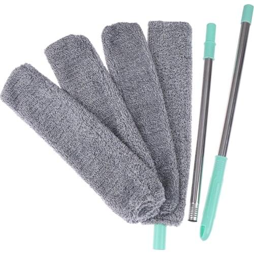 Long Handle Dust Brush Mop Household Bed Bottom Gap Clean Fur Hair Sweeping Dusty Magic Microfibre Duster Kit Wholesale
