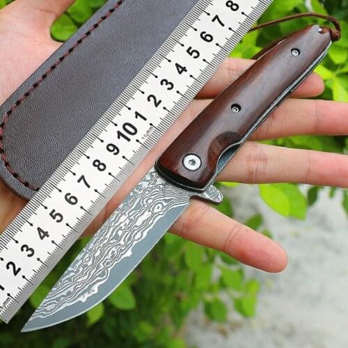 EDC Folding Knife VG10 Damascus Steel Multi Pocket Knife Defense Equipment Military Knife Outdoor Camp Combat Tool New Knives