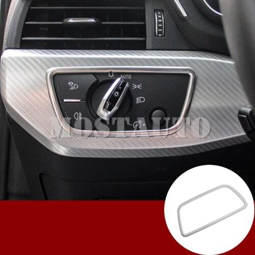 For Audi A4 S4 A5 S5 Inner Console Headlight Switch Button Cover Trim 2016-2020 1pcs Car Accessories Interior Car Decor Car Trim