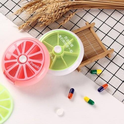 One Week Rotating Pill Box, Health Products, Medicine Dispenser, Pill Storage Box, 7 Days Travel Pill Container