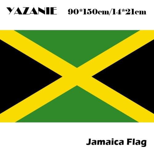 YAZANIE 90x150cm Jamaica National Flag 3x5ft Hanging Flag Polyester Jamaica Flag Banner Outdoor Indoor Wholesale Drop Shipping