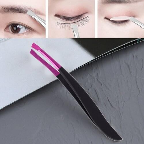 1Pc Professional Stainless Steel Hair Removal Eye brow Tweezers Clip Beauty Makeup Tools