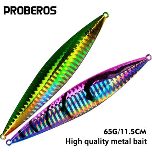 PROBEROS Jig Lures 1PC Lead Fish 8 Color Fishing Lures 65g-2.3oz Fishing Tackle 4.5"-11.5cm Fishing Baits