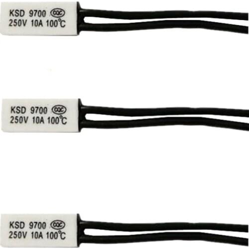 10Pcs KSD9700 10A Ceramic Temperature Switch Thermal control Normally Closed/Normally Open NC/NO 50-150 degree