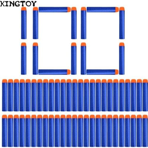 100pcs 7.2cm Refill Bullets for Nerf N-Strike Elite Series Blasters Compatible Soft Bullet Gun Toy Kids Outdoor Shooting Toys