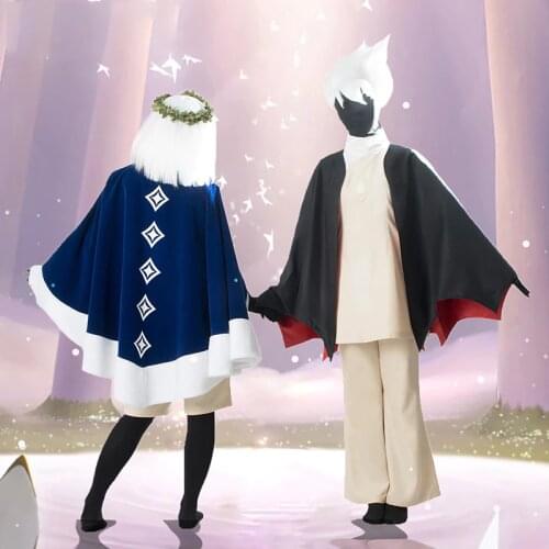 2 Colors Game Sky Children of Light Cosplay Costume Sky: Light Awaits Cloak Halloween Carnival Uniforms Cape only