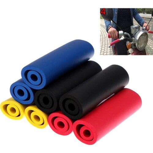 2Pc/1pair Bike Racing Bicycle Motorcycle Handle Bar Foam Sponge Grip Cover Non-slip superlight comfortable Bike Accessories