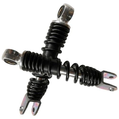 2piece Spring 5MM Motorcycle Shock Absorber 195MM for Yamaha PW50 (1981 - on) PEEWEE black
